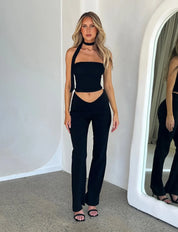 Helga | Minimalistische Zomerstijl Mouwloos Nekband Top