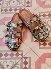 Boho Bloemenprint Slippers Dames | Comfortabele Zomerschoenen | Casual Sandalen