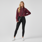 Sportieve Dames Sweater met Hoge Kraag