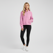 Sportieve Dames Sweater met Hoge Kraag
