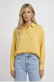 Luchtige Blouse met Knopen en Relaxte Pasvorm