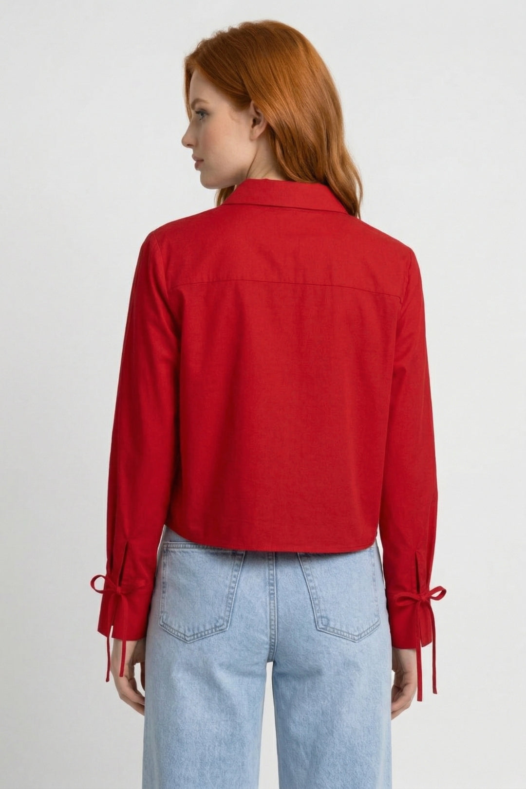 Elegante Blouse met Chinese Knoopsluiting en Moderne Pasvorm