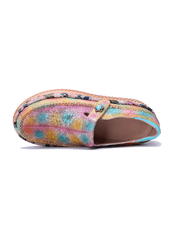 Soffia | Eiland Bloemenprint Leren Loafer