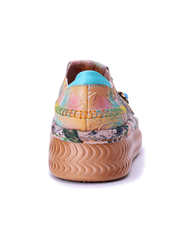 Soffia | Eiland Bloemenprint Leren Loafer