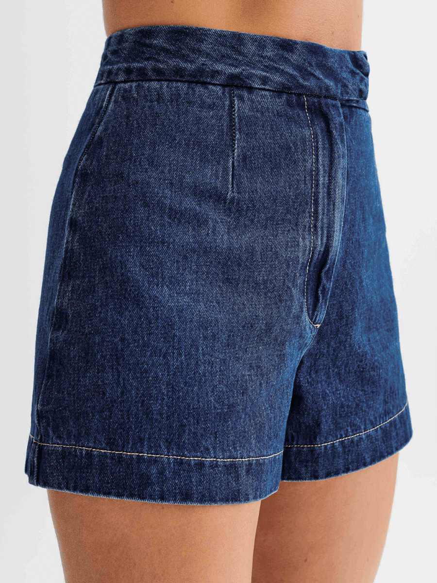 Dallas Button Front Denim Matching Sets - denim