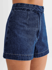Dallas Button Front Denim Matching Sets - denim