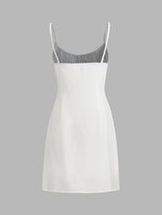 Darling Linen Plain Mini Dress