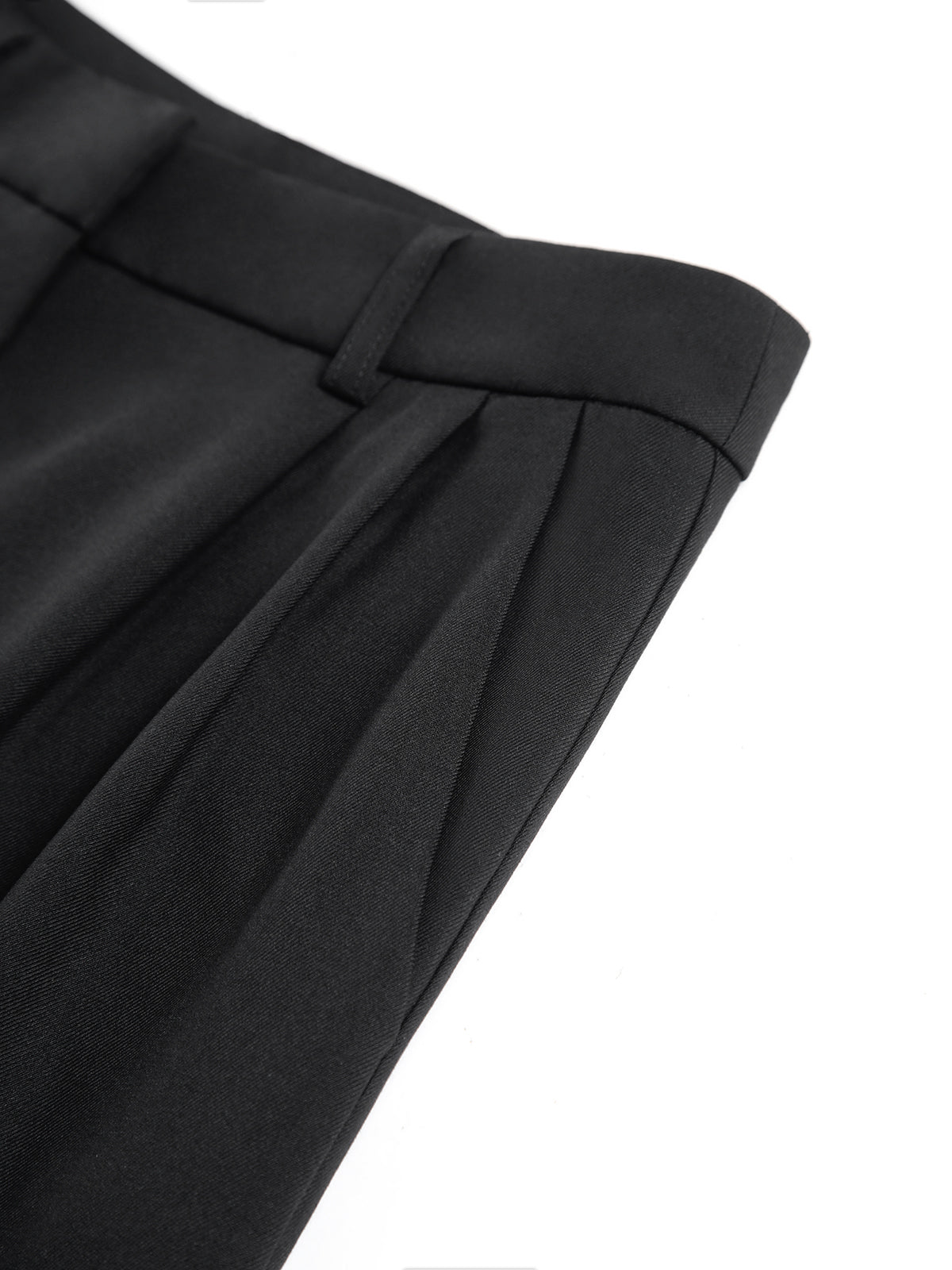 Wijde Pijpen Broek Dames - Solid Wide Leg Broek Zonder Riem Polyester