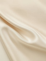 Satin Cowl Neck Top and Skirt Set