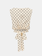 Polka Dot Sleeveless Top & Maxi Skirt Set