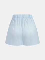 Beaded Linen Blend Top & Shorts Set