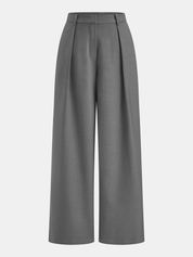 Wrap Front Fitted Top & Pleated Pants Set