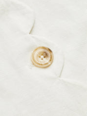 Cotton Linen Scallop Trim Vest & Skirt Set