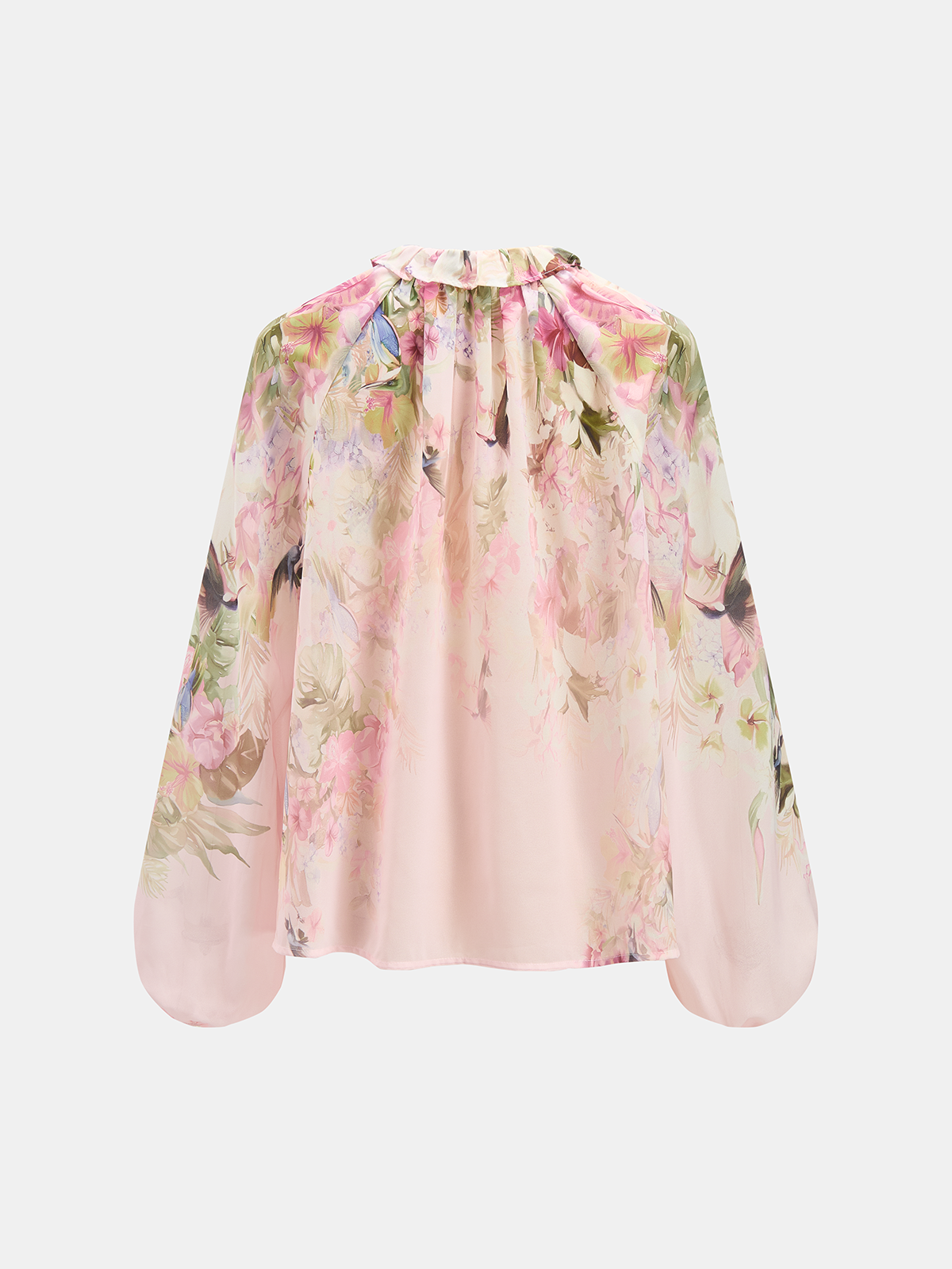 Floral Print Blouse & Belted Shorts Set