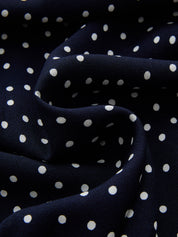 Polka Dot Lace-Trim Dress