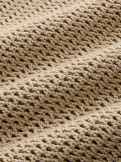 Open-Knit Sleeveless Sweater Vest