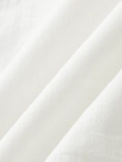 Cotton Linen Contrast Trim Top & Shorts Set
