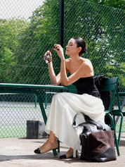 Contrast Color Tube Long Dress
