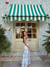 Printed Sleeveless Tie Back Skirt Set