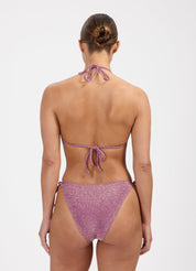 Mauve Glitter triangel bikinitop