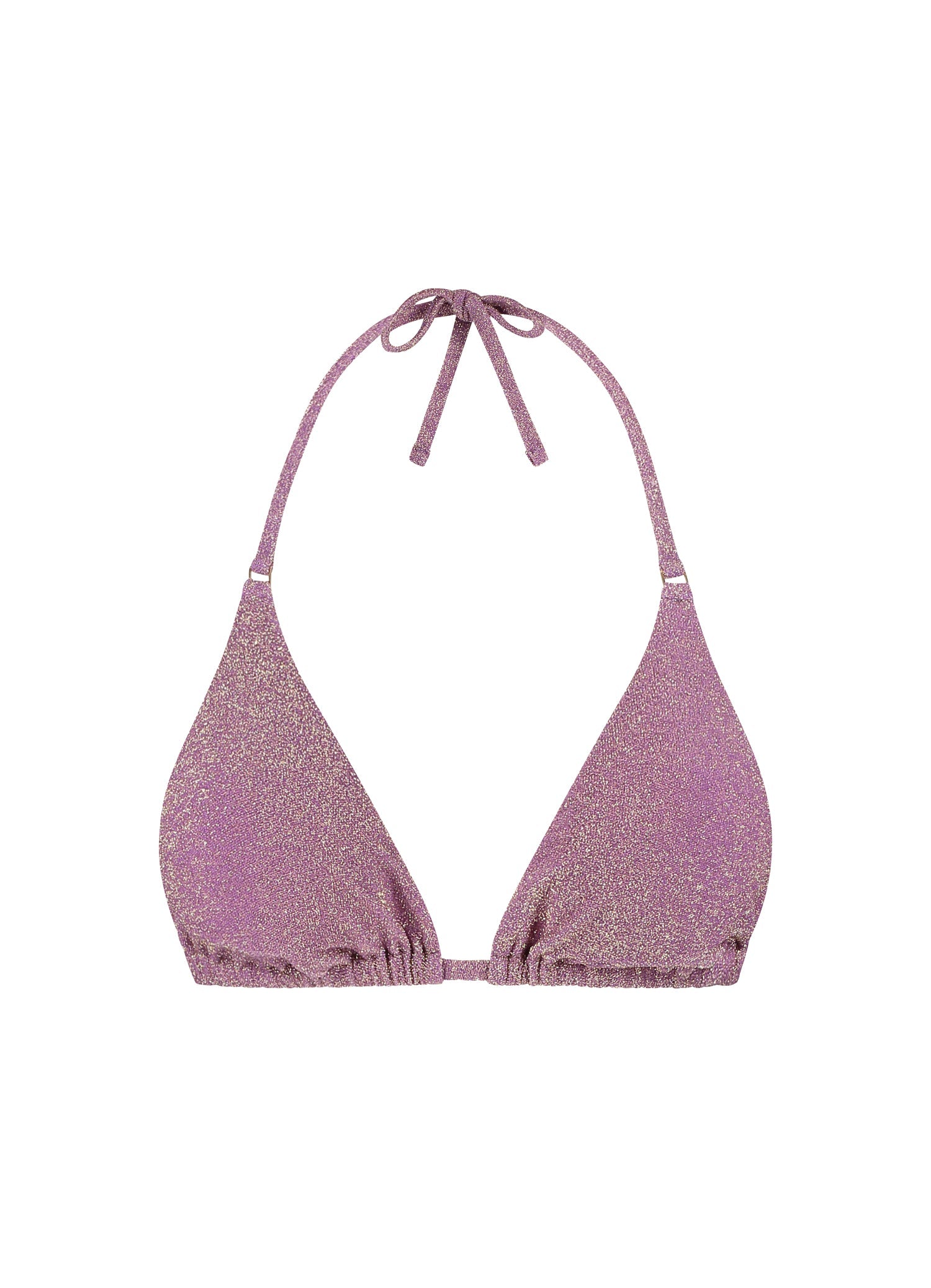 Mauve Glitter triangel bikinitop