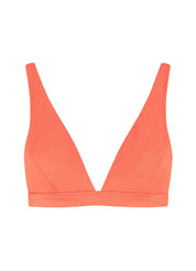 Coral V-shape bikinitop
