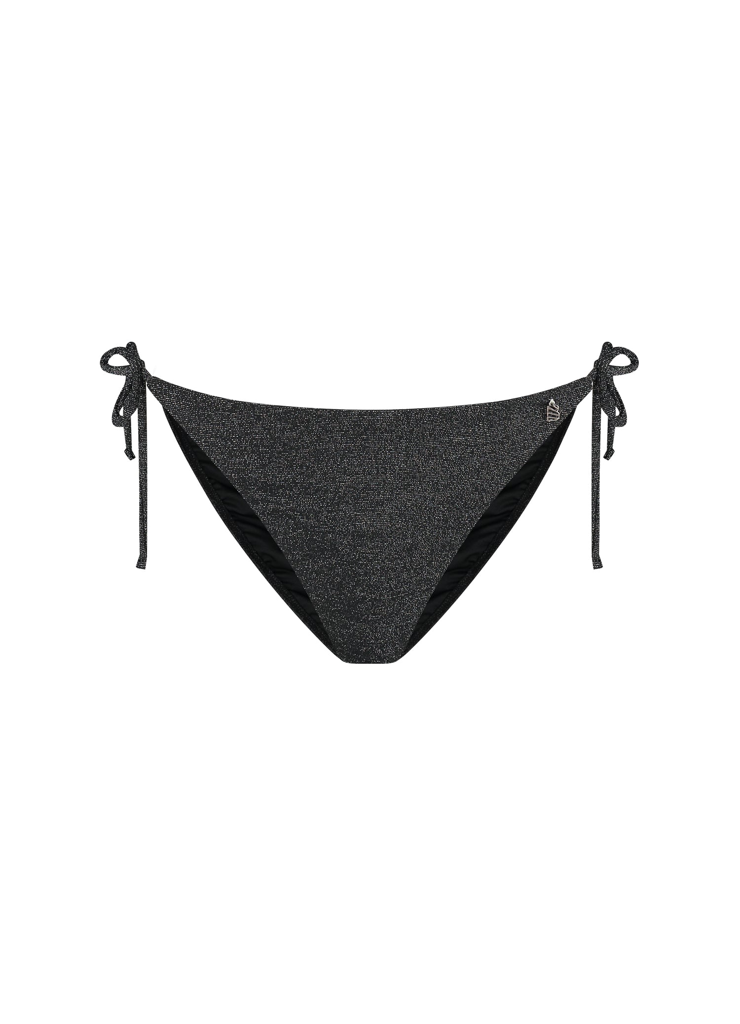 Black Glitter strik bikinibroekje