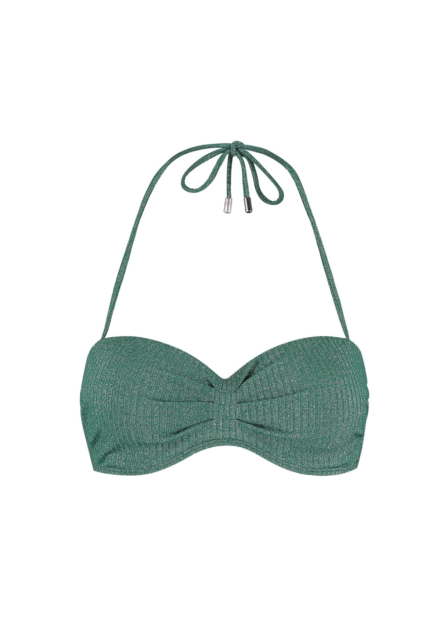 Green Glitter bandeau bikinitop