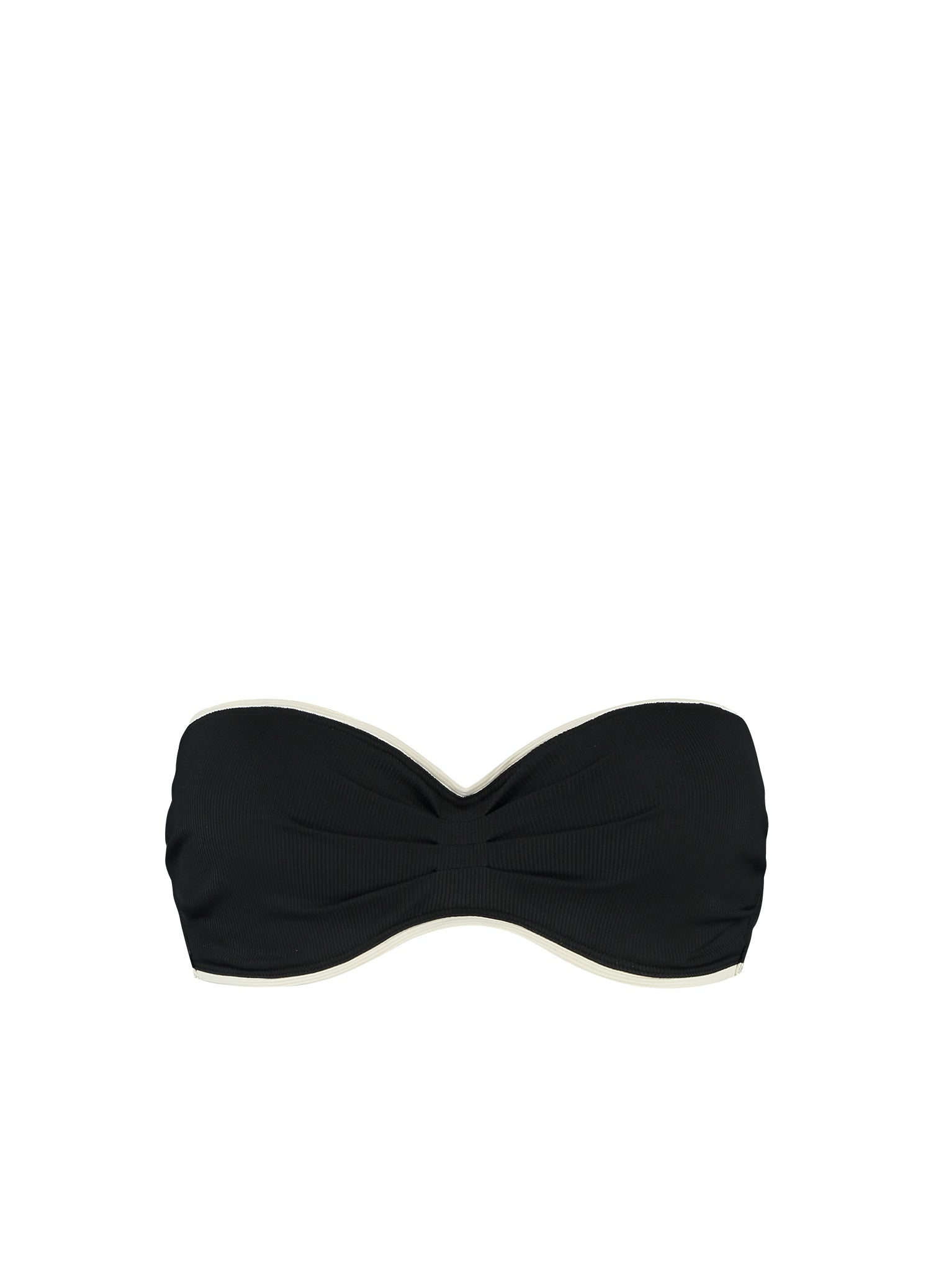 Vanilla & Black bandeau bikinitop