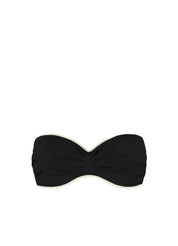 Vanilla & Black bandeau bikinitop