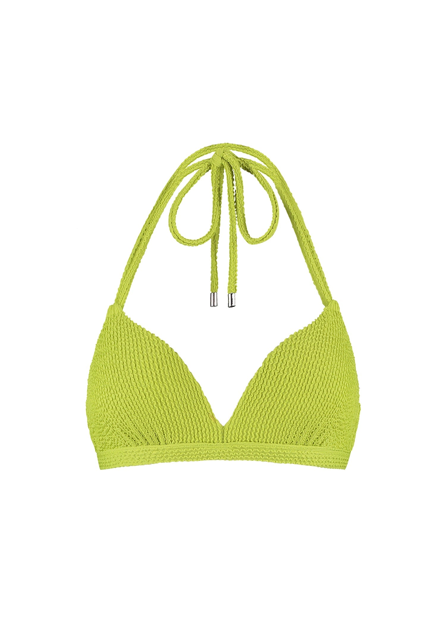 Pistache halter bikinitop met beugel