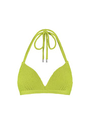 Pistache halter bikinitop met beugel