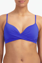 Electric Blue twist bikinitop