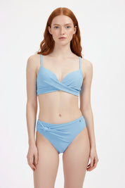Alaskan Blue twist bikinitop