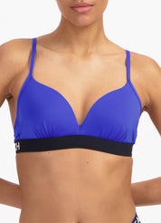 Electric Blue plunge bikinitop