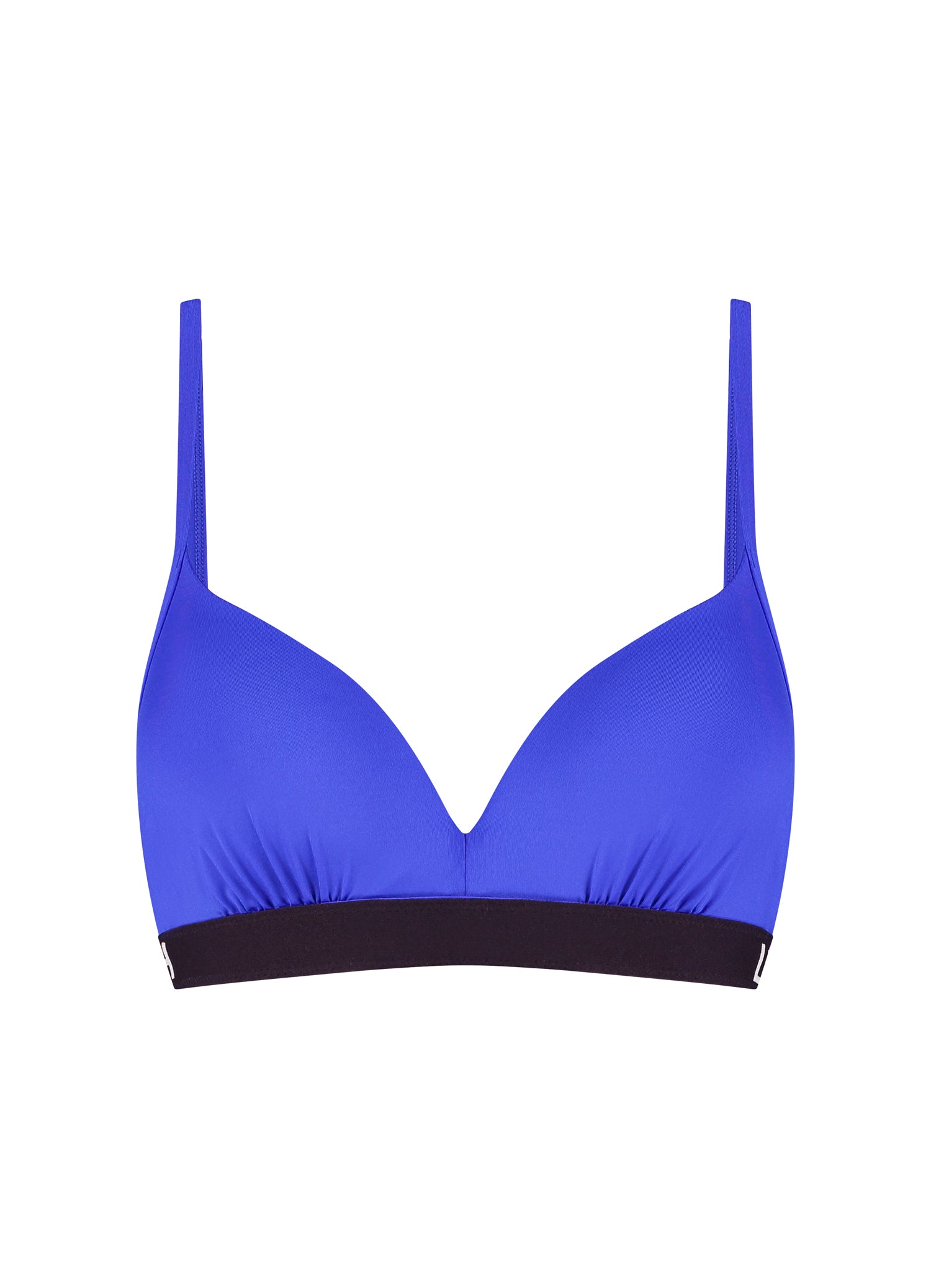 Electric Blue plunge bikinitop