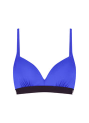 Electric Blue plunge bikinitop