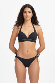 Vanilla & Black halter bikinitop met beugel