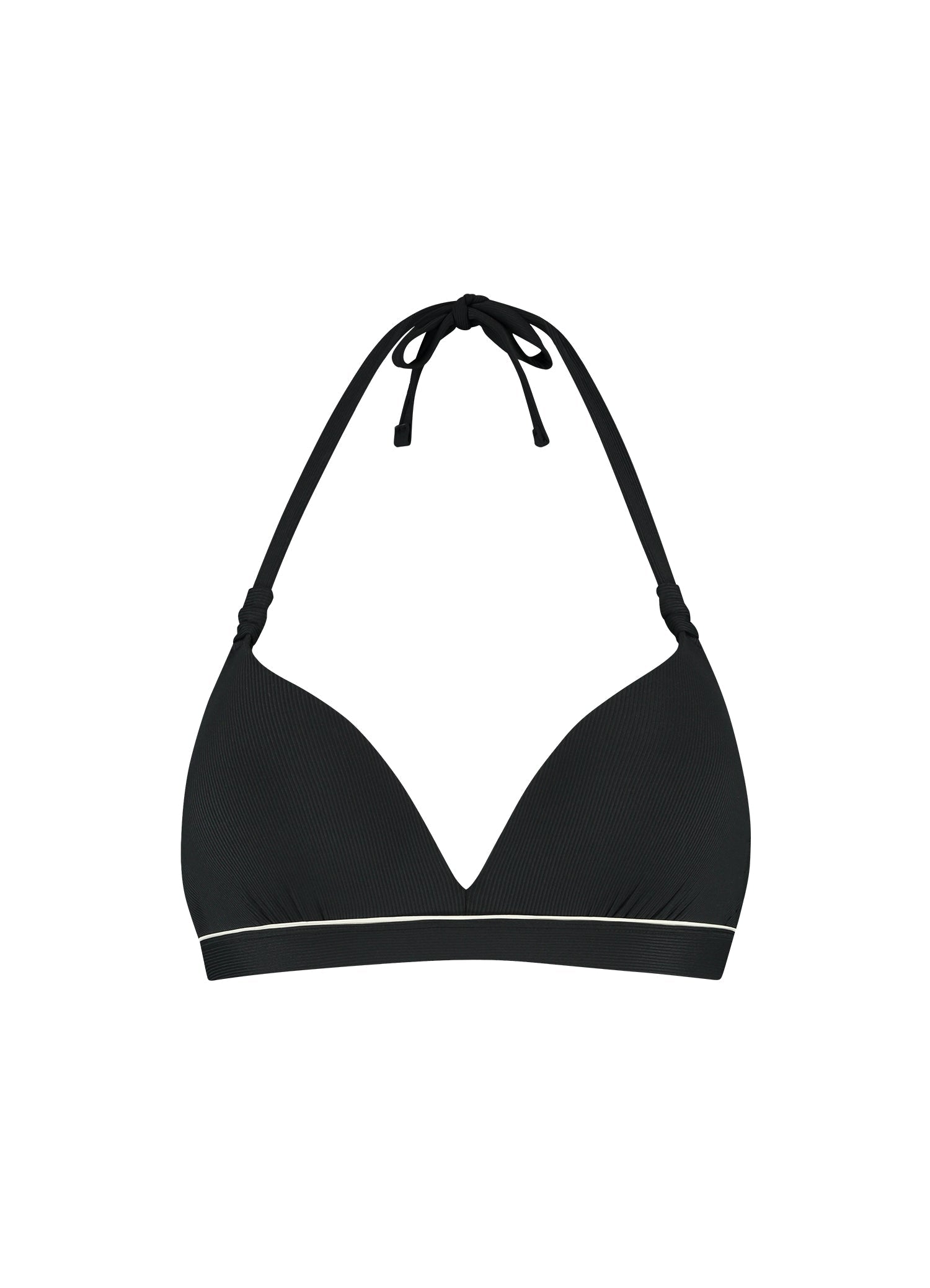 Vanilla & Black halter bikinitop met beugel