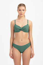 Green Glitter full cup bikinitop