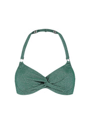 Green Glitter full cup bikinitop