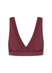Burgundy Shine shape bikinitop