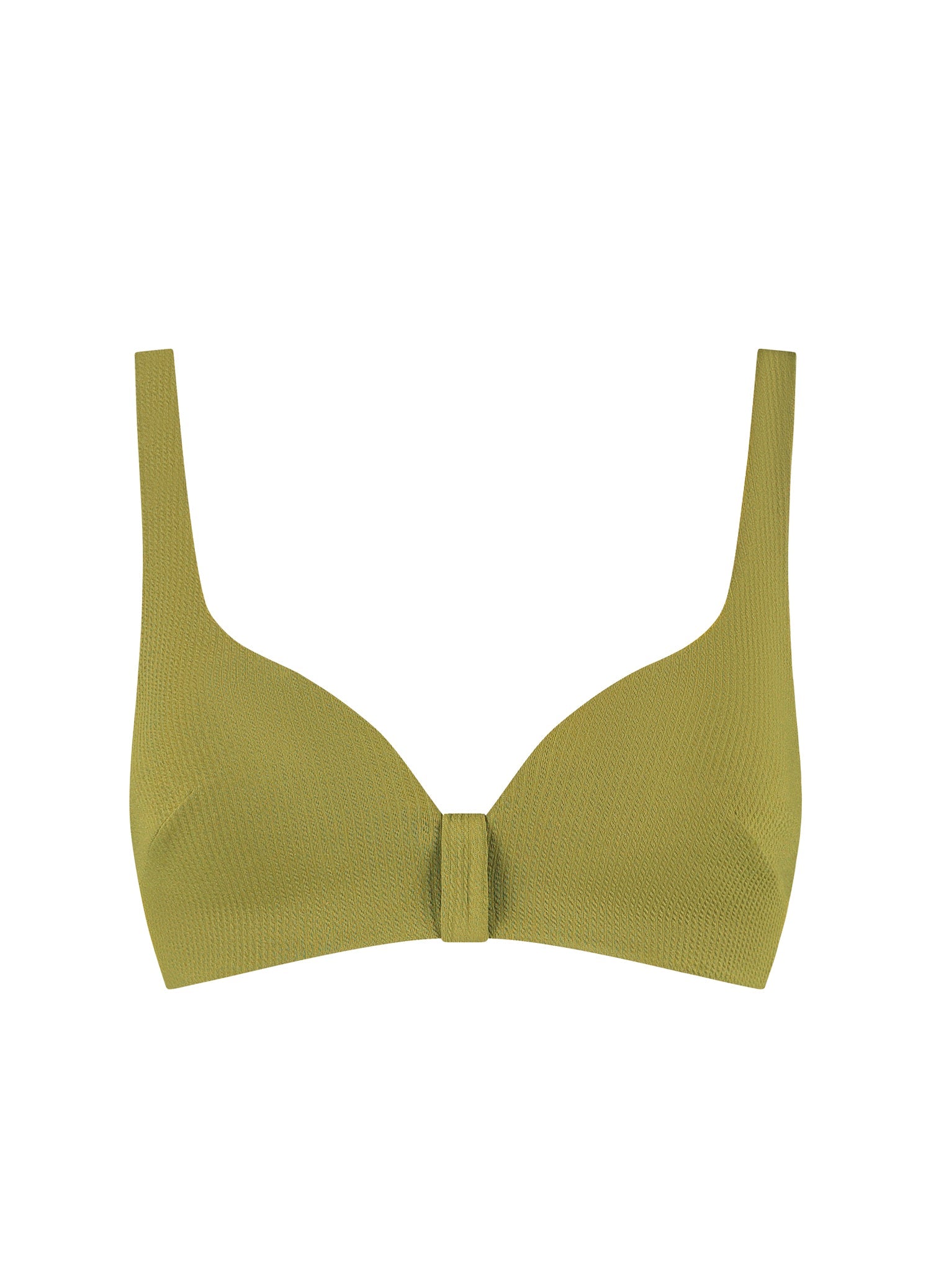 Deep Olive push-up bikinitop