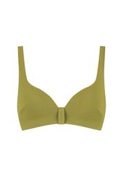 Deep Olive push-up bikinitop