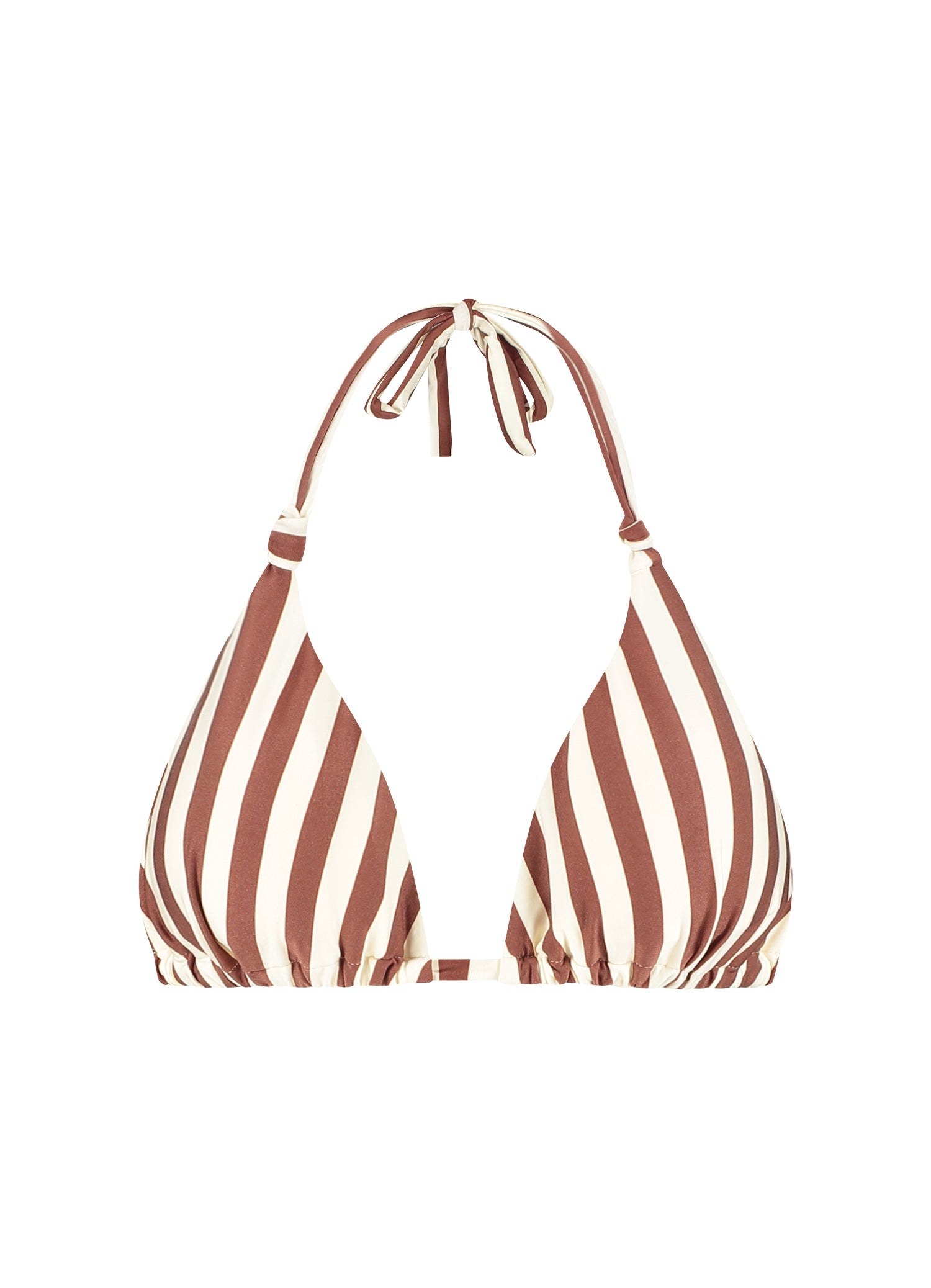 Cinnamon Stripe triangel bikinitop