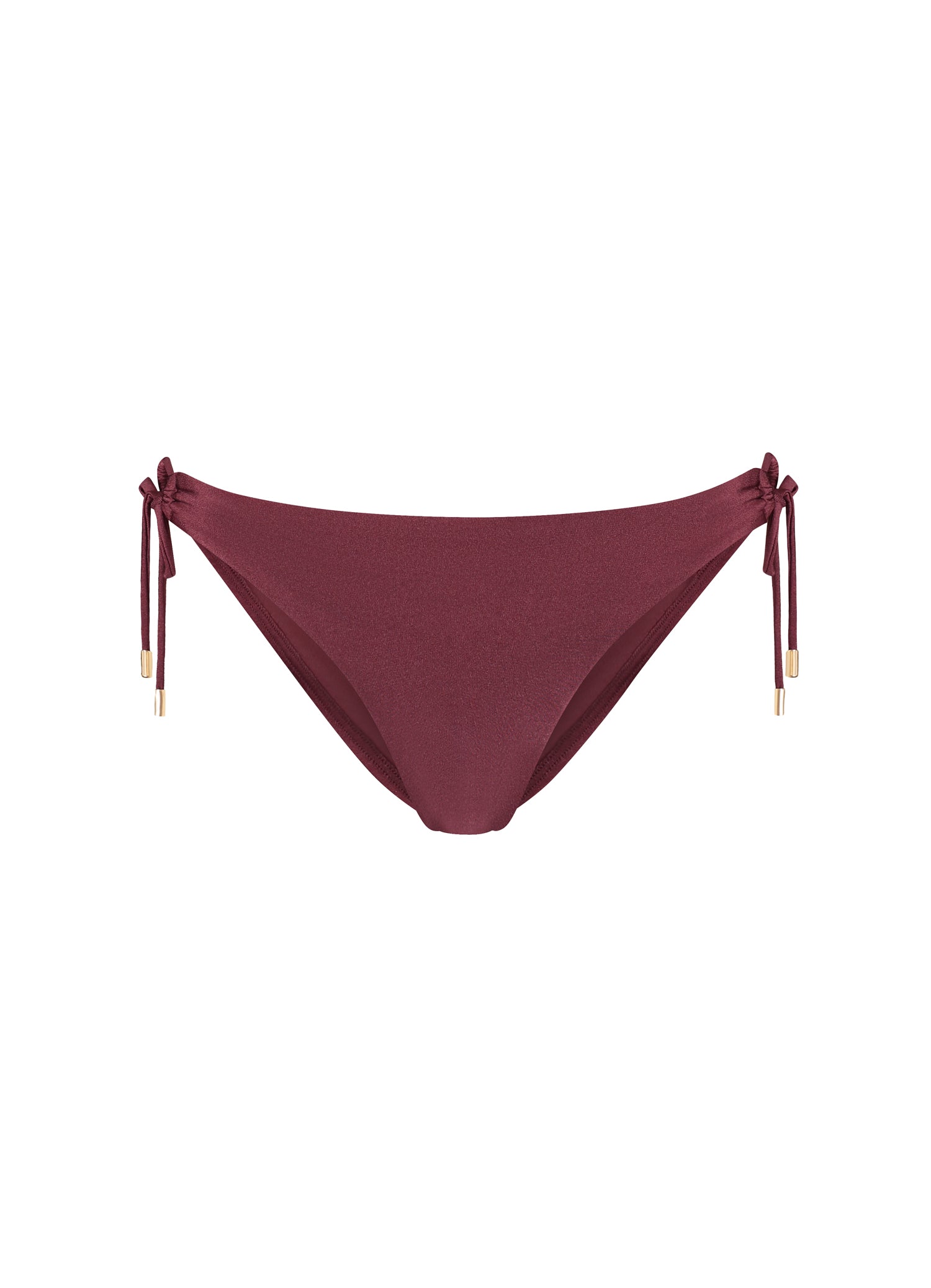 Burgundy Shine strik bikinibroekje