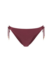 Burgundy Shine strik bikinibroekje