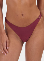 Burgundy Shine brazilian bikinibroekje