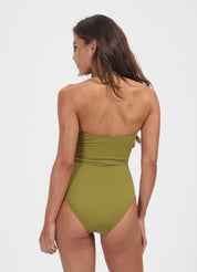 Deep Olive overslag badpak