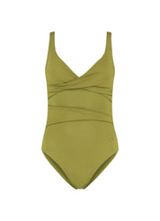 Deep Olive overslag badpak